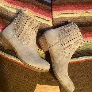 Tan ankle boots